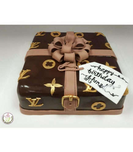 LV Gift Box Themed Cake