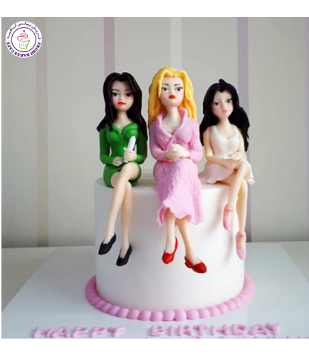 Woman Themed Cake - 3D Characters