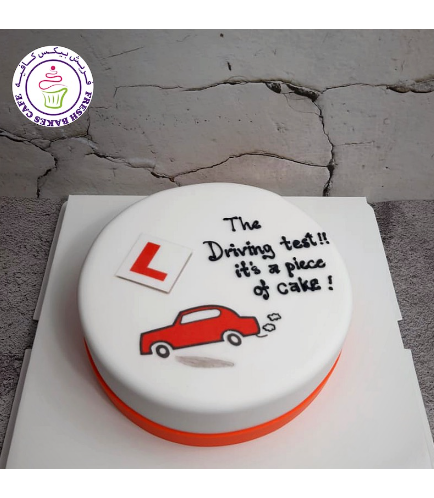 Learner Driver Themed Cake - Printed Pictures 02