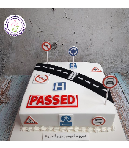 Learner Driver Themed Cake - Printed Pictures 03