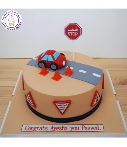 Learner Driver Themed Cake - 3D Cake Toppers 01