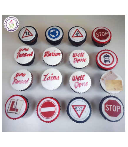 Learner Driver Themed Cupcakes 01