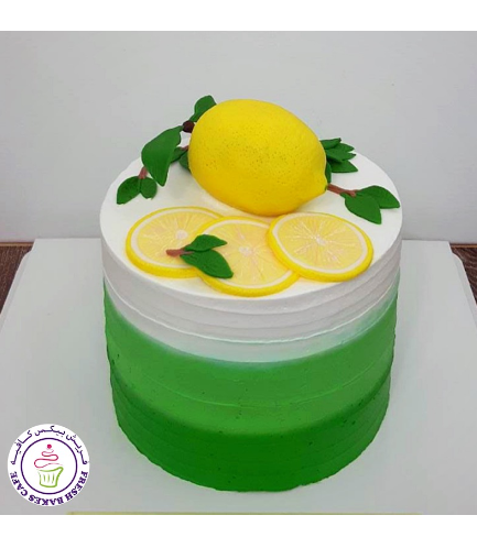 Lemon Themed Cake - 2D Cake Toppers 01
