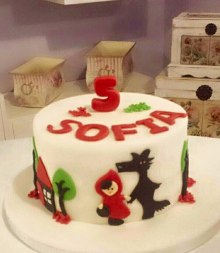 Little Red Riding Hood Themed Cake