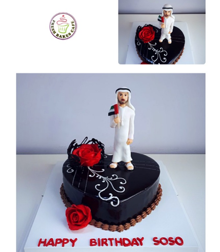 Man Themed Cake - 3D Character 01