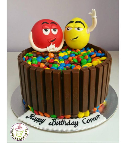 M&M Themed Cake - 3D Cake Toppers 01