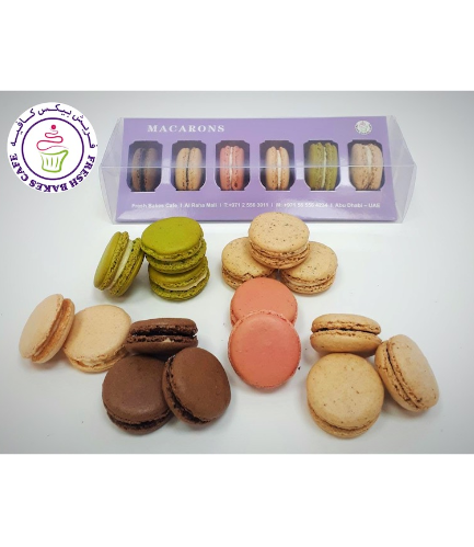Flavored Macarons in Boxes