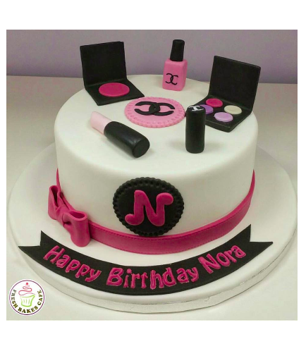 Makeup Themed Cake - Chanel 01