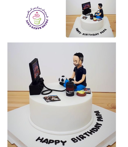 Man Themed Cake - 3D Character - Video Games 03