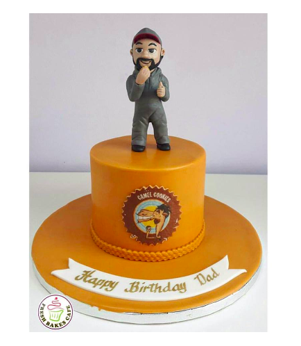 Man Themed Cake - 3D Character 01