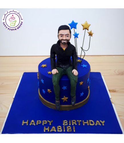 Man Themed Cake - 3D Character 04