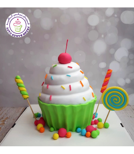Candies Themed Cake - Mega Cupcake