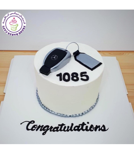 Car Themed Cake - Mercedes - Key - 3D Cake Topper