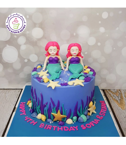 Cake - Mermaid - 3D Cake Toppers - Twins