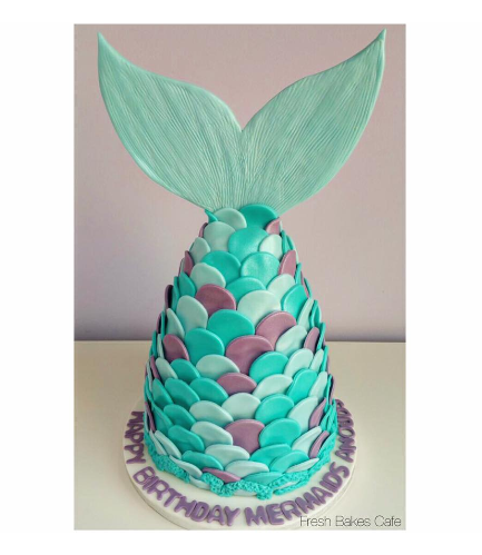 Cake - Mermaid Tail - 3D Cake 01