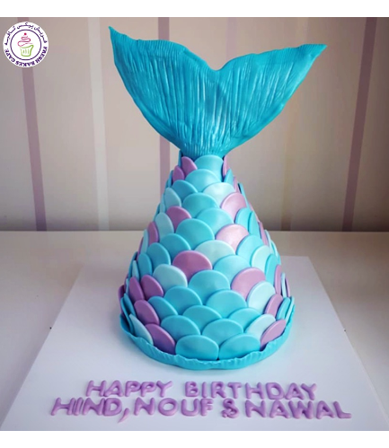 Cake - Mermaid Tail - 3D Cake 01