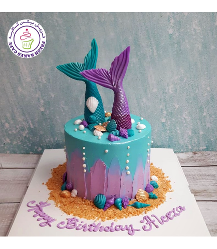 Cake - Mermaid Tail - 3D Cake Toppers - Cream Cake 03