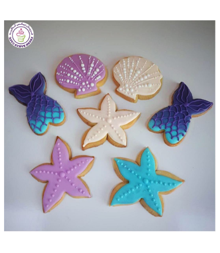 Cookies - Mermaid Tail & Seashells 01a