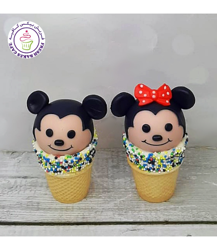 Mickey & Minnie Mouse Themed Cone Cake Pops 03