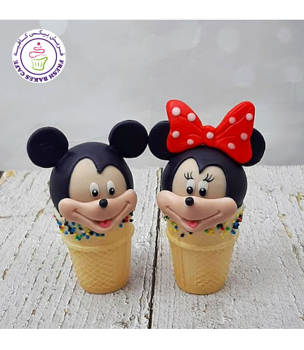 Mickey & Minnie Mouse Themed Cone Cake Pops 04