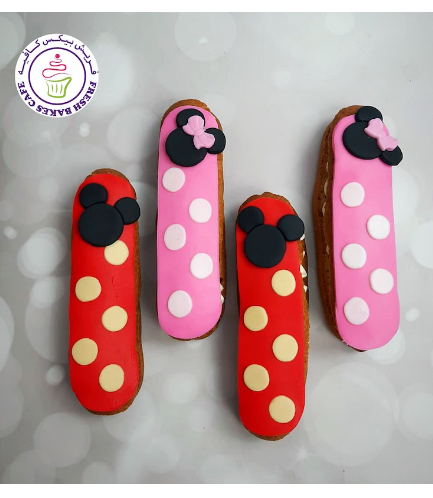 Mickey & Minnie Mouse Themed Eclairs