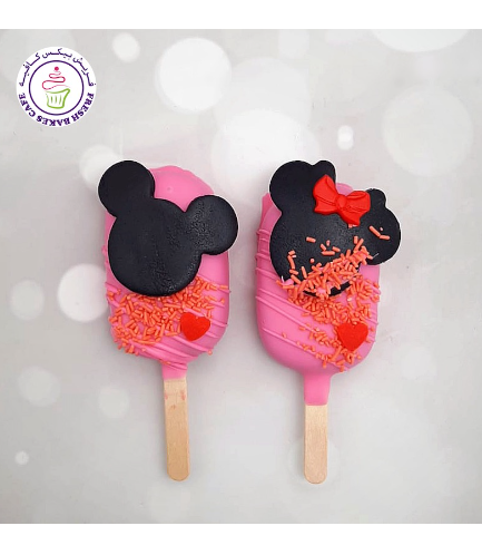 Mickey & Minnie Mouse Themed Popsicakes 02