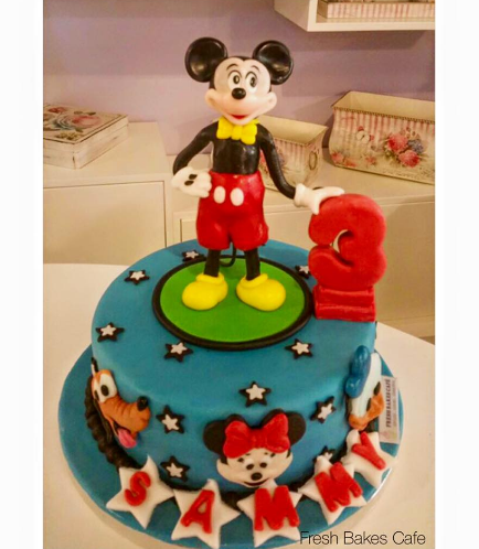 Mickey Mouse Themed Cake - 3D Character - 1 Tier 01