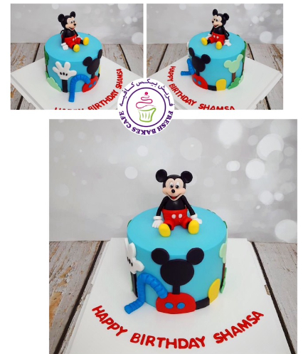 Mickey Mouse Clubhouse Themed Cake - 2D Cake Toppers & 3D Mickey Mouse