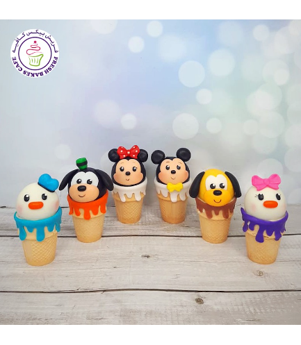 Mickey Mouse & Friends Themed Cone Cake Pops 01