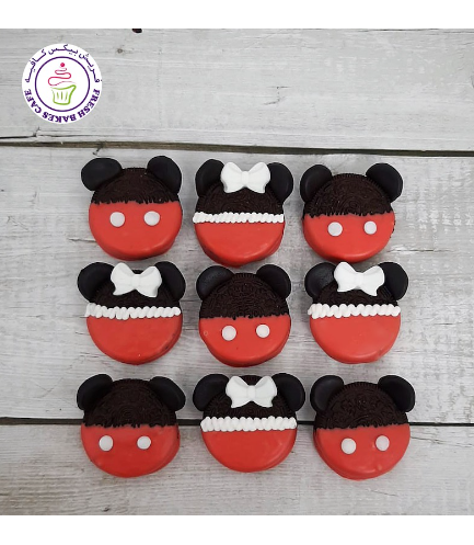 Mickey & Minnie Mouse Themed Chocolate Covered Oreos