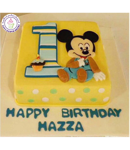 Mickey Mouse Themed Cake - Baby - 2D Character