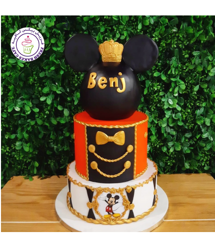 Mickey Mouse Themed Cake - Head - 3D Cake Topper - 2 Tier 03