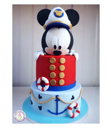 Mickey Mouse Themed Cake - Head - 3D Cake Topper - 2 Tier 01