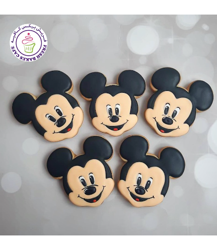 Mickey Mouse Themed Cookies - Face