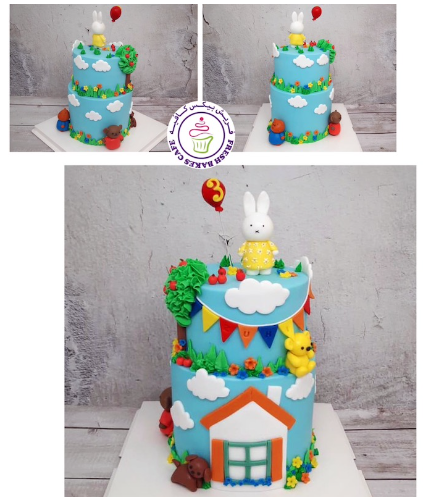 Miffy Themed Cake - 2 Tier