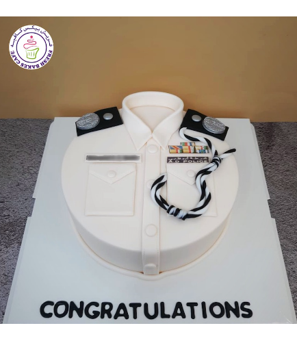 Cake - Abu Dhabi Police - Uniform - White - Round 01