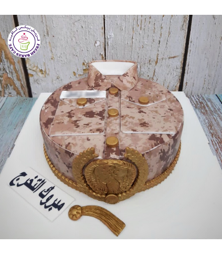 Cake - Military - Uniform - Round - Printed Picture 03