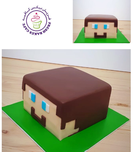 Cake - Steve - 2D Head Cake