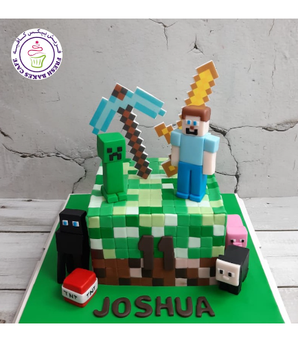 Cake - Pickaxe & Sword - Printed - 3D Characters