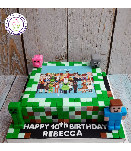 Cake - Printed Picture - 3D Characters