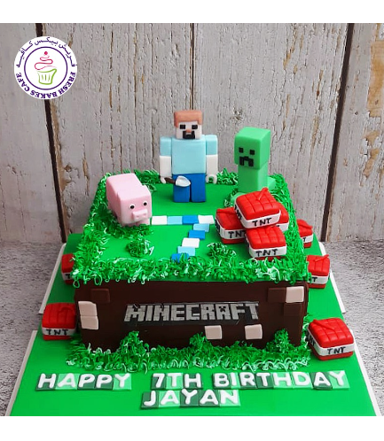 Cake - Square - 3D Characters - 1 Tier 05