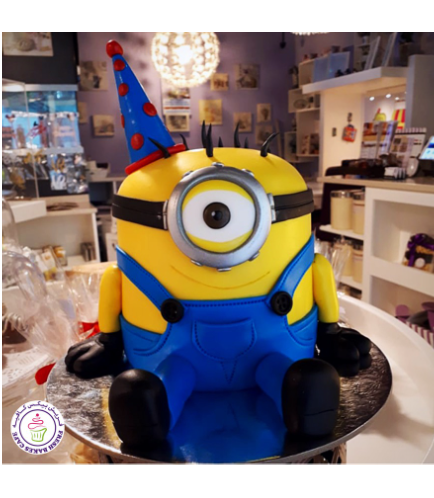Cake - Party Hat - Minion - 3D Cake 02