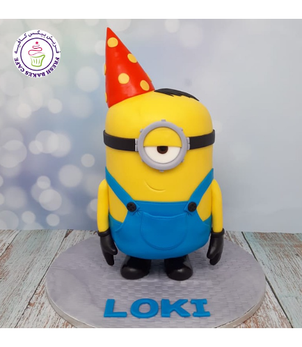 Cake - Party Hat - Minion - 3D Cake 05