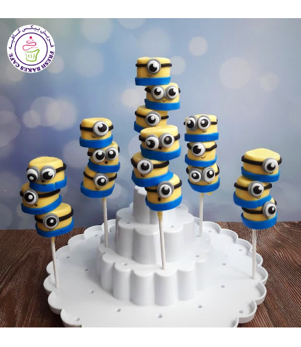Minions Themed Marshmallow Pops 01 - 3 Pieces