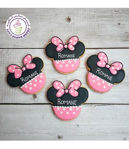 Minnie Mouse Themed Cookies - Pink 01b