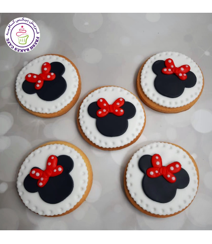 Minnie Mouse Themed Cookies - Red 01