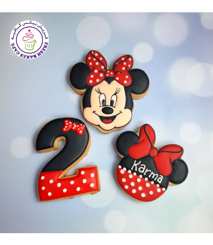 Minnie Mouse Themed Cookies - Red 02