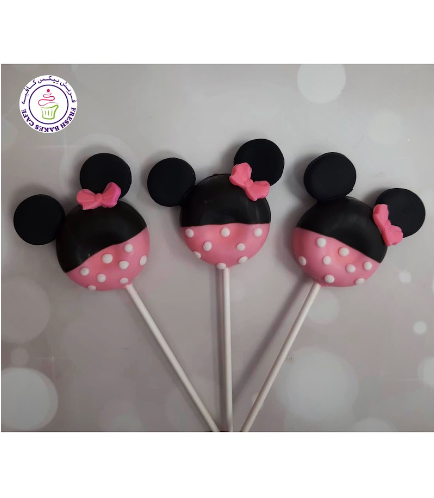 Minnie Mouse Themed Donut Pops - Pink