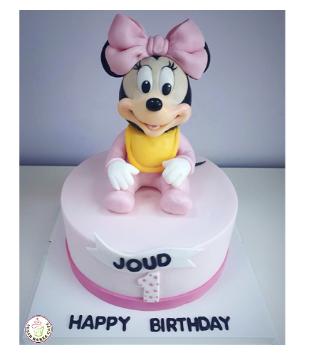 Minnie Mouse Themed Cake - Character - 3D Cake Topper - Baby