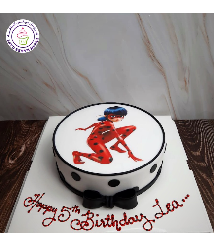 Miraculous Ladybug Themed Cake - Printed Picture - 1 Tier 02